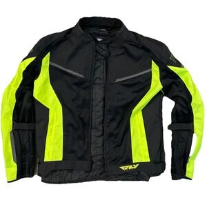 Fly Racing 477-2104L Strata Riding Jacket Hi-Vis/Black L Removable Lining Armor!